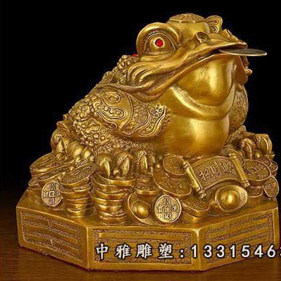 招财铜雕金蟾