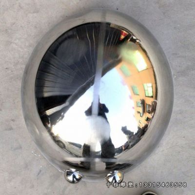 动物不锈钢瓢虫雕塑