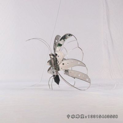 蝴蝶动物不锈钢雕塑