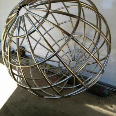 不锈钢广场地球仪雕塑