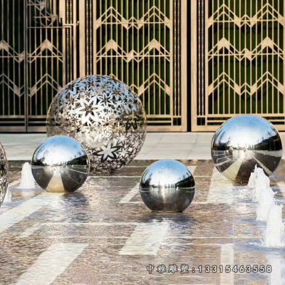 广场喷泉景观不锈钢雕塑