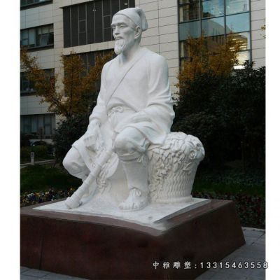 石雕古代名医李时珍