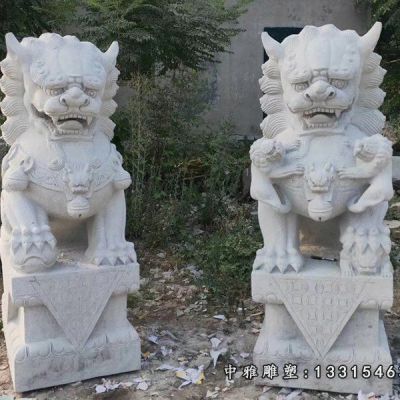 宅门石雕狮子动物