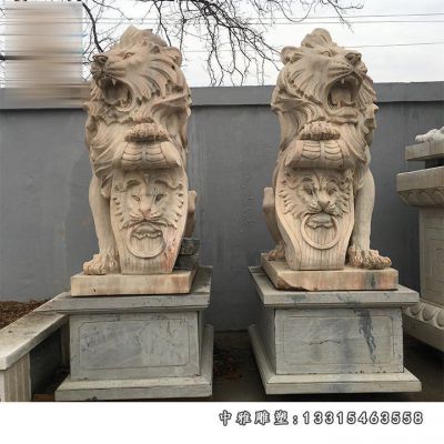 镇宅石雕狮子动物