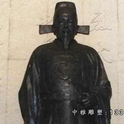 古代人物于谦铜雕