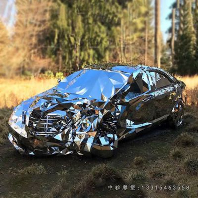 广场车模不锈钢雕塑