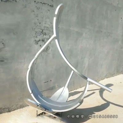 动物羽毛不锈钢摆件