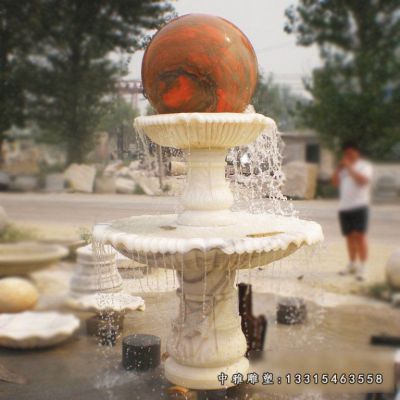 景观石雕风水球摆件
