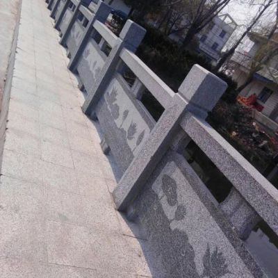 河道石雕栏板景观