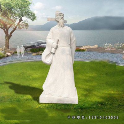 诗仙石雕李白雕塑