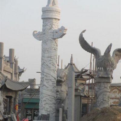 广场景观石雕龙柱