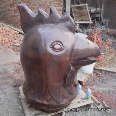 铜雕十二生肖鸡