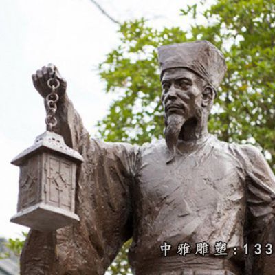 历史名人王阳明铜雕