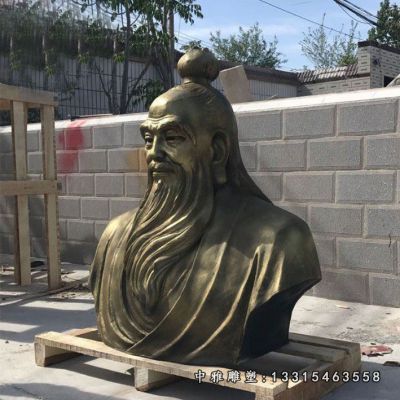 历史人物铜雕孔子