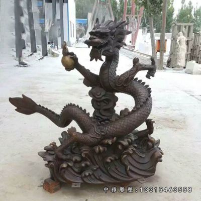 铸铜镇宅神龙雕塑