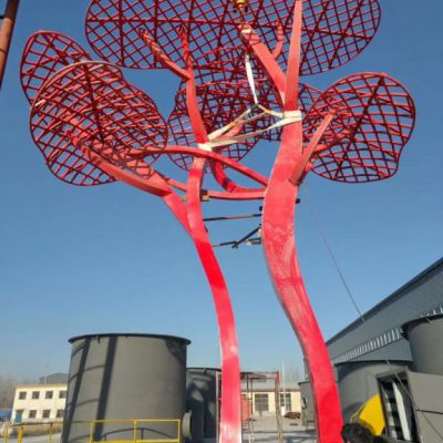 不锈钢景观大树雕塑