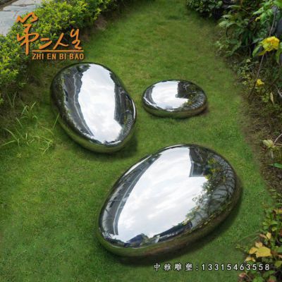 不锈钢公园水滴雕塑