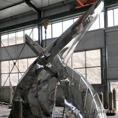 广场不锈钢风筝雕塑