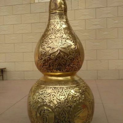 铜雕葫芦景观雕塑