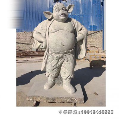 大理石猪八戒人物雕塑