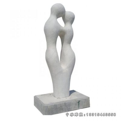 抽象大理石情侣雕塑