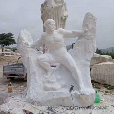 大理石公园人物雕塑