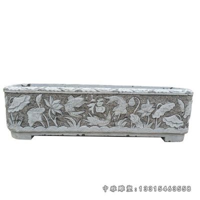 石雕水缸公园雕塑