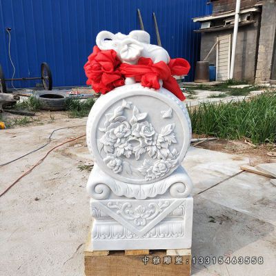 城市大理石抱鼓石雕塑