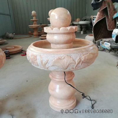 晚霞红风水球景观雕塑